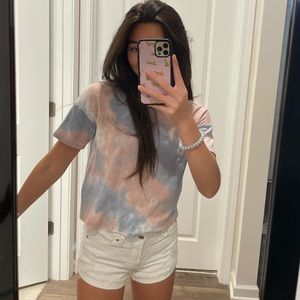 TIE DYE CROPPED TEE